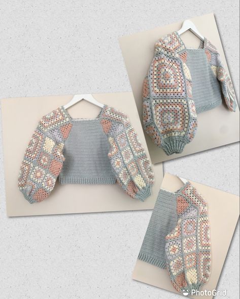 Simpul Makrame, Crochet Sweater Design, Clothes Sweater, Gilet Crochet, Crochet Sweater Pattern Free, Crochet Sweaters, Easy Crochet Projects, Block Color, Crochet Clothing And Accessories