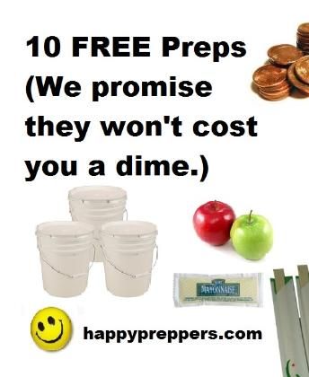 Prepping is the art of building skills, knowledge and supplies for survival. Prepping requires both time and money. In the beginning, prepping is an overwhelming feeling for newbie preppers of how to spend these resources wisely. Following is a list to help get started prepping without spending a dime. http://www.happypreppers.com/10-free-preps.html Preparedness Mama, Doomsday Prepping, Emergency Preparation, Urban Survival, Prepper Survival, Emergency Supplies, Emergency Prepping, Disaster Preparedness, Survival Food