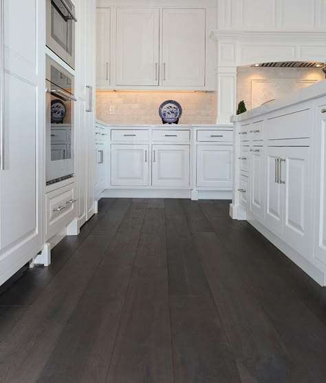 Bay View Cohasset Installation | Sawyer Mason Wide Plank Tremont Dark Plank Flooring, Dark Wood Laminate Flooring, Espresso Wood Floors, Dark Laminate Flooring, Dark Wood Flooring, Dark Flooring, Dark Laminate Wood Flooring, Laminate Wood Flooring Dark, Dark Wide Plank Wood Floors