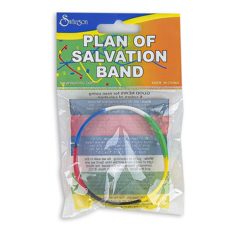 Get Swanson, Plan of Salvation Band Bracelet, Silicone, One Size Fits Most online or find other Tracts products from Mardel.com Salvation Bracelet, New Creation In Christ, Wages Of Sin, Acts 2 38, Stringing Beads, Church Outreach, Gospel Tracts, Christian Growth, Share The Gospel