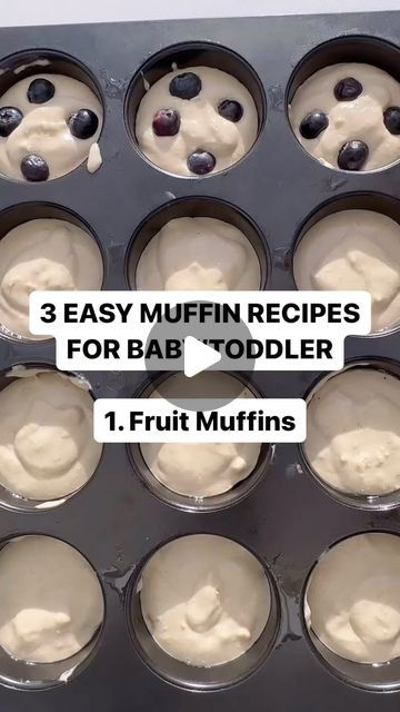 Toddler Snack Mix Ideas, Muffins For Baby, Healthy Toddler Muffins, Easy Muffin Recipes, Recipes For Baby, Healthy Muffins For Kids, Muffin Pan Recipes, Toddler Muffins, Baby Muffins