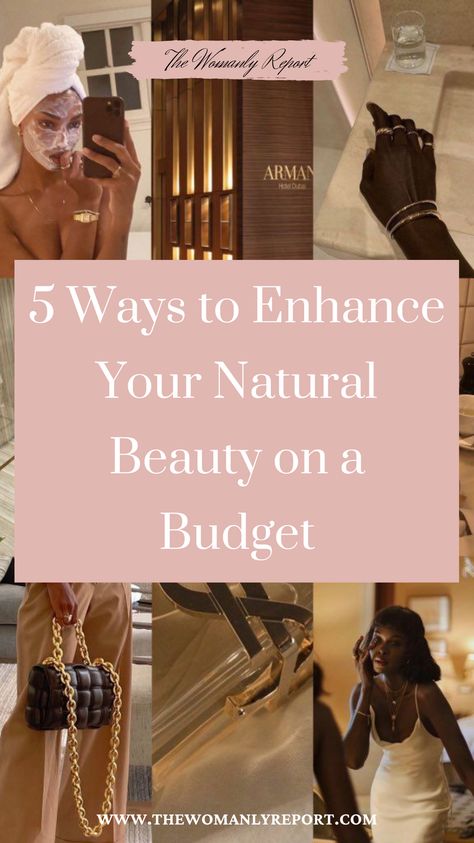 Ballin on a budget? Use these 5 tips and tricks to look your best while NOT breaking the bank! How To Look Boujee On A Budget, Bougie Black Women Aesthetic, Black Femininity Aesthetic Luxury, High Value Woman Aesthetic, Opulence Aesthetic, Bougie Aesthetic, Feminine Essentials, Baddie On A Budget, Enhance Natural Beauty