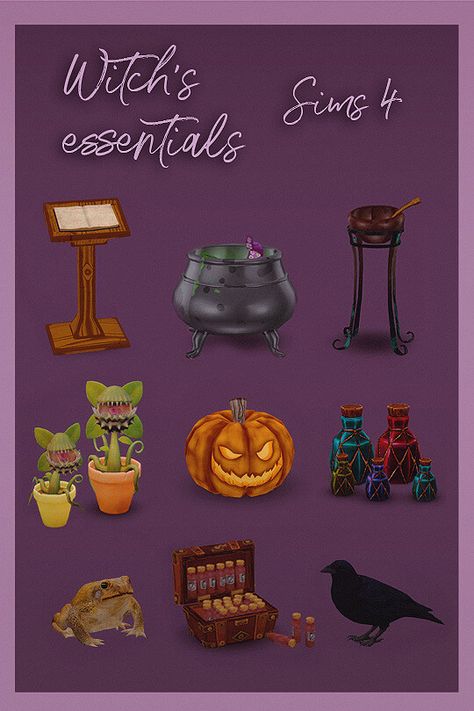 Sims 4 Cc Maxis Match Witchy, Witchy Cc Sims 4, Sims Cc Witch, Sims 4 Spooky Cc, Sims 4 Halloween Cc Decor, Sims 4 Cc Witchy, Sims 4 Simblreen, Sims 4 Occult Cc, Sims 4 Witch Cc