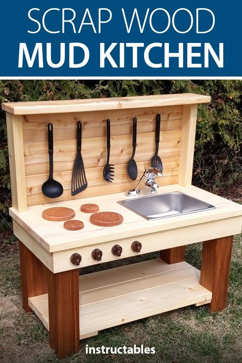 Mud Kitchen Ideas, Outdoor Play Kitchen, Mud Kitchen For Kids, Kitchen For Kids, Mud Kitchens, Outdoor Play Space, Kids Mud, Outdoor Kitchen Cabinets, Diy Mud Kitchen