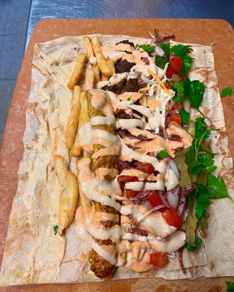 Swipe to make a Mixed Kafta sandwich ⏭️ #kebabking #sandwich #kebab #foodie #cornwall #mtlfood #torontofood #canadafood #arabicfood Kafta Sandwich, Kebab Sandwich, Canada Food, Toronto Food, Arabic Food, Cornwall, Sandwiches, Quick Saves