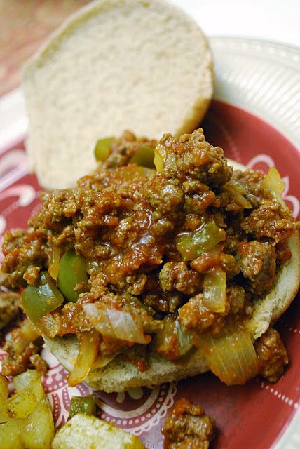 Weight Watchers Sloppy Joes, Ww Sandwiches, Lite Meals, Healthy Sloppy Joes, Sloppy Joes Recipe, Weight Watchers Recipes, Weight Watcher Dinners, Low Cal Recipes, Green Pepper