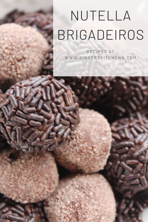 Brazilian Dessert, Brigadeiro Recipe, How To Make Nutella, Flavor Combos, Brazilian Desserts, Nutella Fudge, Brazilian Food, Perfect Desserts, Chocolate Cookie