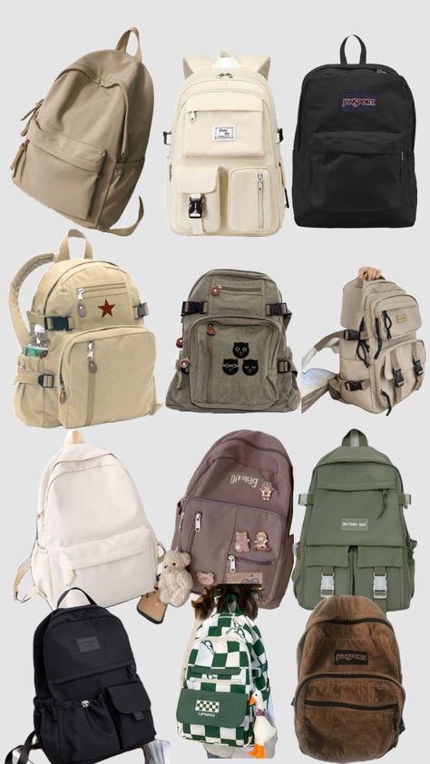 Y2k backpacks🤭🗣️🔥🔥 Korean Clean Girl, Preppy Rooms, School Supplies Ideas, Study Outfit, Skincare Bag, Y2k Bags, Girls Y2k, Aesthetic Backpack, School Bag Essentials