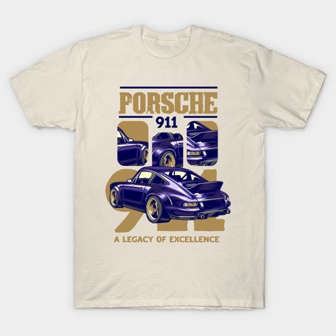 Porsche Tshirt, Car T Shirt Design, Porsche Shirt, Car Apparel, Birthday Gifts For Boyfriend Diy, Vintage Porsche, Car Shirts, Retro Graphic Tees, Classic Cars Vintage