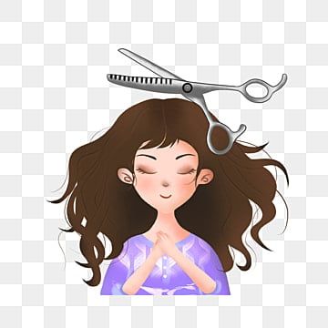 Haircut Cartoon, Scissors Clipart, Haircut Illustration, Long Vs Short Hair, Trolls Hair, Tools Clipart, Haircut Salon, Hair Salon Tools, Journal 2023