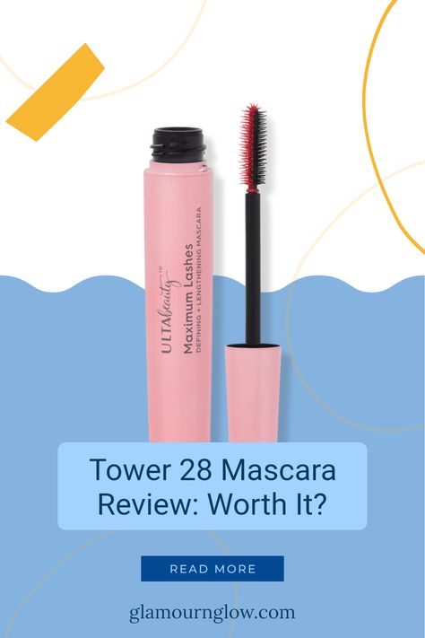 Curious about the Tower 28 MakeWaves Lengthening + Curling Clean Mascara? I share my honest review, including how it performs for everyday wear. With its unique formula designed to lengthen and curl your lashes, can it really take your beauty game to the next level? Discover the pros and cons of this glamorous makeup essential! Whether you're looking for volumizing mascara or a reliable makeup choice, see how it compares to favorites like Ulta Maximum Lashes Mascara Tower28 Mascara, Mcobeauty Mascara, Best High End Mascara, High End Mascara, Lash Princess Mascara Purple, Lash Paradise, Curling Mascara, Mascara Review, Mascara Brush