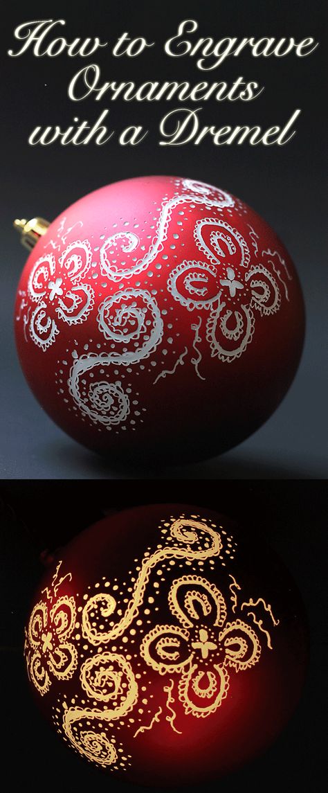 The Kim Six Fix: Engraved and Illuminated Ornaments (Dremel Video Tutorial).. Super EASY, even though it looks so fancy. If you can doodle, you can make these!   #myBrilliantIdea #clevergirls Dremel Tool Projects, Dremel Crafts, Hantverk Diy, Engraved Ornaments, Plastic Christmas Tree, Noel Christmas, E Card, How To Decorate, Xmas Ornaments