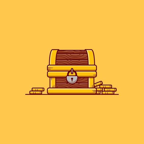 Treasure Box Illustration, Treasure Illustration, Geometrical Prints, Ui Illustration, Box Illustration, Box Vector, Random Objects, Zbrush Character, Aphmau Fan Art