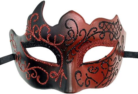 Hell University, Roman Mask, Roman Party, Red Mask Masquerade, Ball Outfits, Masks Black, Mask Venetian, Mens Masquerade Mask, Prom Costume