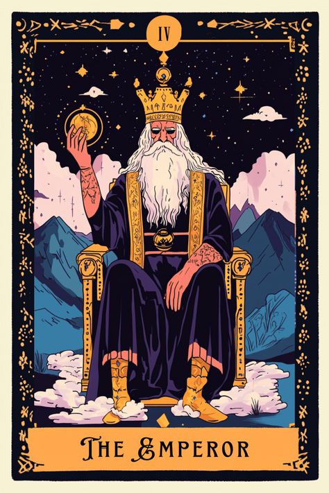 Emperor Card Tarot, The Emperor Tarot Card, Emperor Tarot Card, Emperor Tarot, The Chariot Tarot, The Emperor Tarot, Angel Readings, Major Arcana Cards, The Hierophant