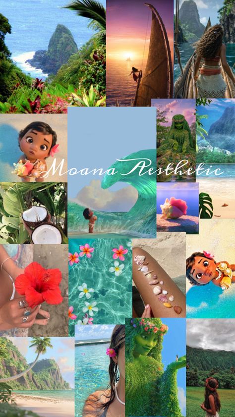 #moana #core #aesthetic #tropical Moana Wallpaper Iphone, Moana Aesthetic, Aesthetic Tropical, Pretty Wallpaper Ipad, Cute Images For Wallpaper, Aesthetic Core, Wallpaper Iphone Disney Princess, Travel Collage, Cute Summer Wallpapers