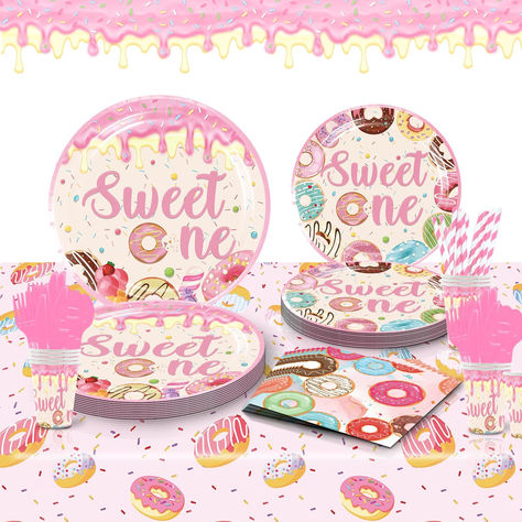 Sweet One Birthday Party, Two Sweet Birthday Party, Sweet Birthday Party, Two Sweet Birthday, Sweet One Birthday, Two Sweet, Table Cover, Birthday Party Supplies, Party Decorations