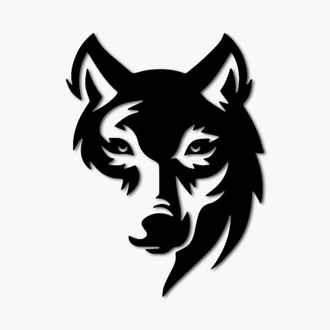 Wolfkopf, Wolf Deko, Wanddeko, Wolfmotiv, Wanddeko aus Holz, Dekoration für Wohn-, Esszimmer oder Büro, mit LED Beleuchtung Wolf Tattoos, Car Stickers, Quick Saves