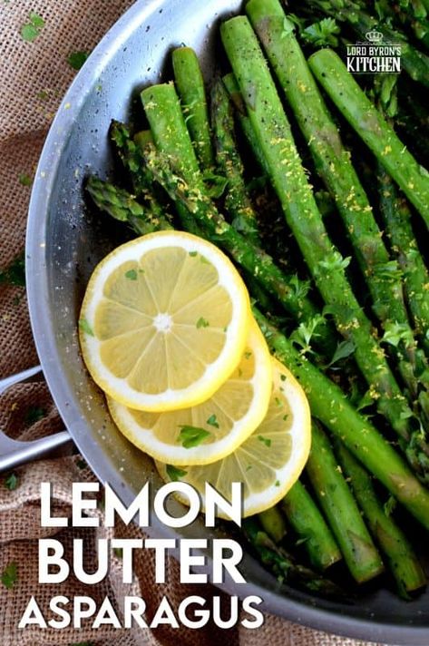 Butter Asparagus, Sauteed Asparagus, Inexpensive Dinner Recipes, Asparagus Recipes Oven, Asparagus Dishes, Buttered Vegetables, Lemon Asparagus, Asparagus Fries, Steamed Asparagus