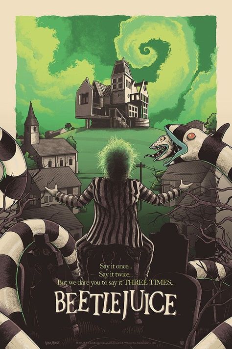 Helloween Wallpaper, Beetlejuice Movie, Beetlejuice Halloween, Tim Burton Art, Tim Burton Movie, Michael Keaton, Pop Culture Art, Lithograph Print, Gig Posters