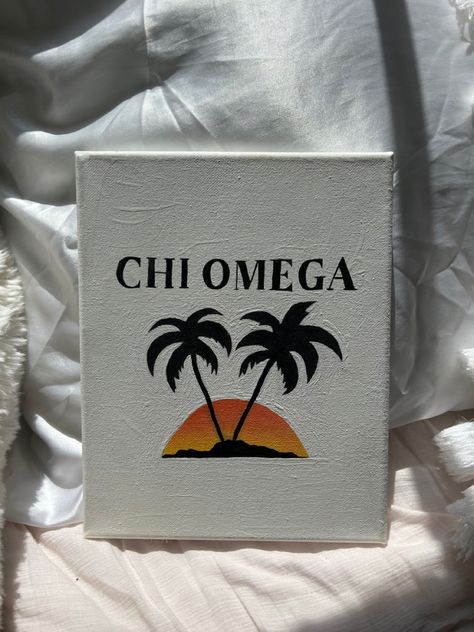 Alpha Chi Omega Canvas, Chi Omega Canvas, Sorority Paintings, Sorority Art, Big Little Sorority, Sorority Ideas, Big Lil, Sorority Canvas, Go Greek