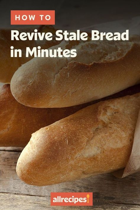 Stale French Bread Ideas, How To Revive Stale Bread, How To Soften French Bread, Revive Stale Bread, Bread Baking Tips, Stale Bread Hack, Recipes For Stale Bread, Stale Italian Bread Recipes, Stale French Bread Recipes