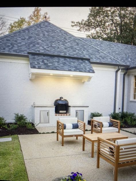 Awning Over Grill Area, Backyard Covered Porch, Forest Patio, Grill Patio, Grilling Area, Outdoor Cooking Area, Patio Grill, Grill Station, Grill Area