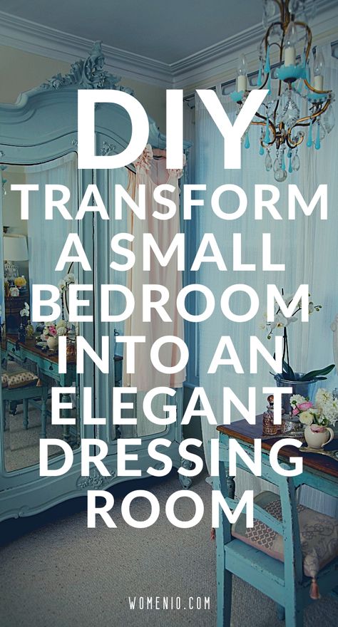 Diy Dressing Room Ideas Extra Bedroom, Turn Bedroom Into Dressing Room, Walk In Closet Room Ideas Diy, Bedrooms Turned Into Walk In Closets, Small Space Dressing Room Ideas, Spare Room To Closet Diy, Turn A Bedroom Into A Walk In Closet, How To Turn A Small Room Into A Closet, Diy Dressing Room Ideas Small Spaces