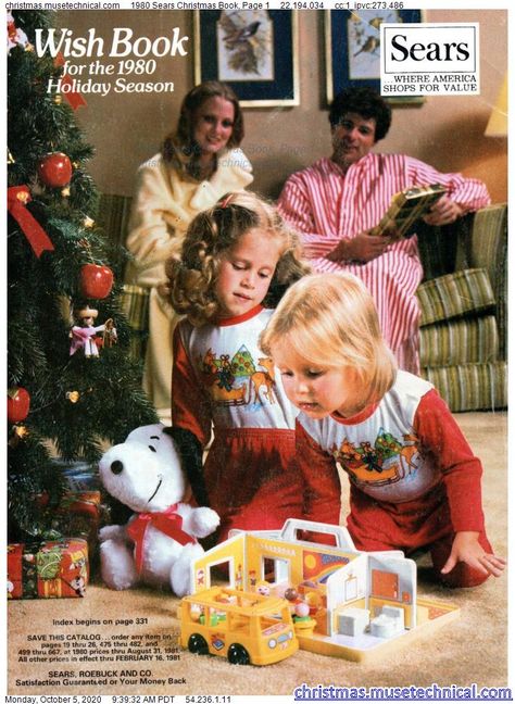 1980 Sears Christmas Book, Page 1 - Christmas Catalogs & Holiday Wishbooks Sears Christmas Catalog, 1980s Christmas, Sears Catalog, Christmas Ad, Christmas Catalogs, Christmas Past, Christmas Memory, Holiday Catalog, Holiday Wishes