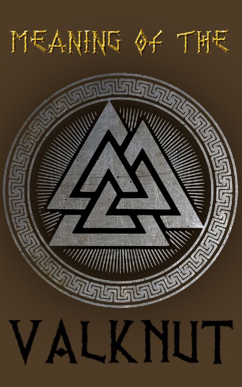 The Valknut is a symbol that has been associated with Norse mythology and, more specifically, with the god Odin. While it is recognized as an important symbol in Norse culture, its precise historical meaning and origins remain a subject of debate among scholars. Here's what is known about the Valknut's history: Viking Valknut Tattoo, Valknut Tattoo Meaning, Odin Tattoo Design Norse Mythology, Norse God Tattoo, Valknut Meaning, Arm Tattoo Viking, Valhalla Symbol, Warrior Symbol Tattoo, Valknut Tattoo