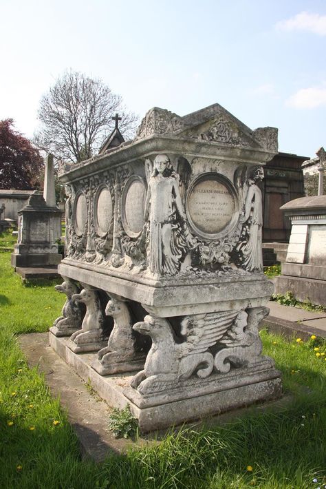 The grave of William Holland at Kensal Green Cemetery, Royal Borough of Kensington and Chelsea, Greater London, England Royal Borough Of Kensington And Chelsea, Graveyard Art, Famous Graves, Kensington And Chelsea, Grave Markers, Greater London, Grave Marker, Graveyard, London England