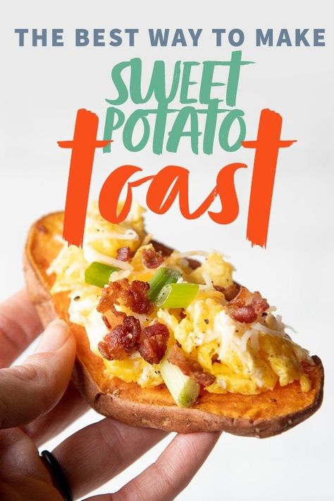 Potato Toast, Toast Ideas, Sweet Potato Toast, Japanese Sweet Potato, Sweet Potato Breakfast, Toast Toppings, Healthier Food, Almond Joy, Breakfast Meal Prep