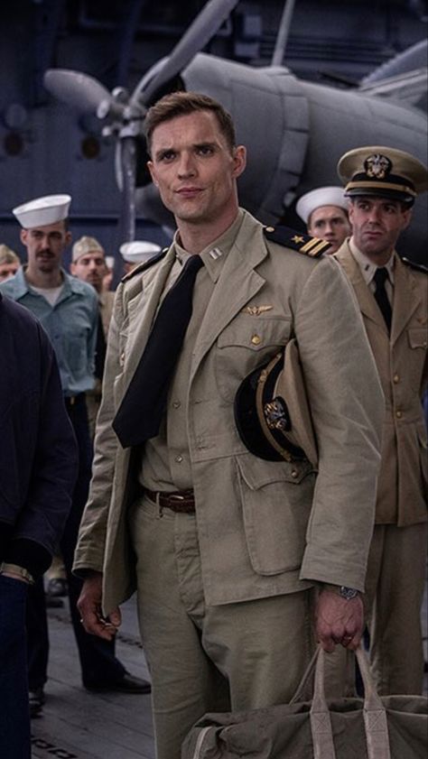 Ed Skrein Midway, Midway Movie, Force Movie, Ed Skrein, Gemini Personality, Military Uniforms, Blonde Guys, Men In Uniform, Military Men