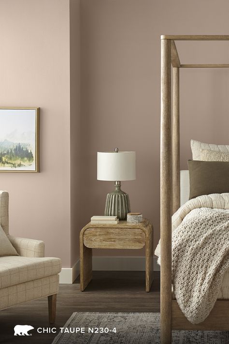 Lite Cocoa Behr Paint, Brown Rose Paint Color, Behr Vintage Charm, Chic Taupe Behr Paint, Rose Paint Color, Interior House Paint Colors, Fachada Exterior, Taupe Paint Colors, Beige Paint Colors