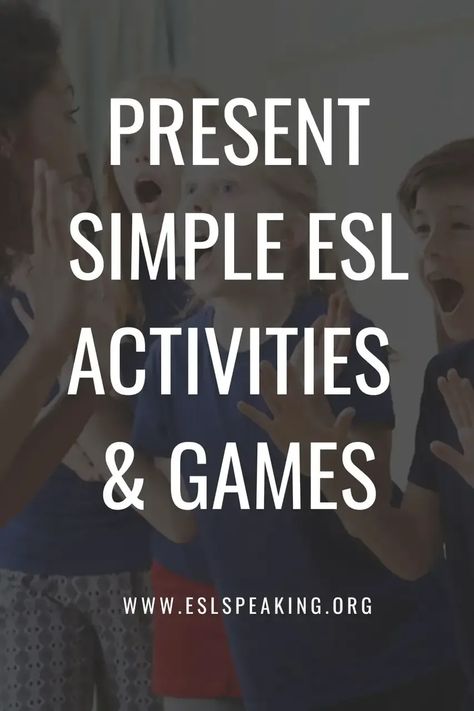 Check out these present simple ESL games and activities for all ages. Have some fun teaching the simple present.  #teachingenglish #teachingesl #esl #efl #tefl #elt #tesol #tesl #celta #delta #englishteachers #englishteacher #teachingenglishabroad #teachingesl #eslteacher How To Teach Grammar, Lesson Plan Ideas, Grammar Games, Some Sentences, Simple Present Tense, Esl Teaching Resources, Esl Games, Simple Present, Word Challenge