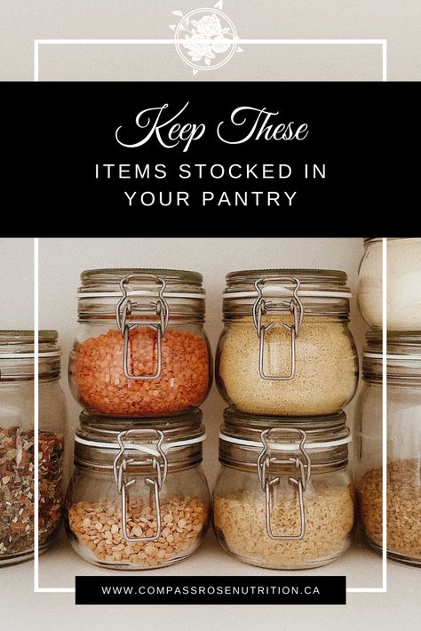 When it comes to healthy eating, having a stocked pantry is essential to keeping you on track. It will keep you motivated to eat healthily, save you many last-minute grocery runs, and will ensure that you always have the staples for a healthy meal readily available. Stocked Pantry, How To Make Pesto, Mediterranean Dishes, Pantry Items, Wellness Blog, Compass Rose, Healthy Lifestyle Tips, Convenience Food, How To Can Tomatoes