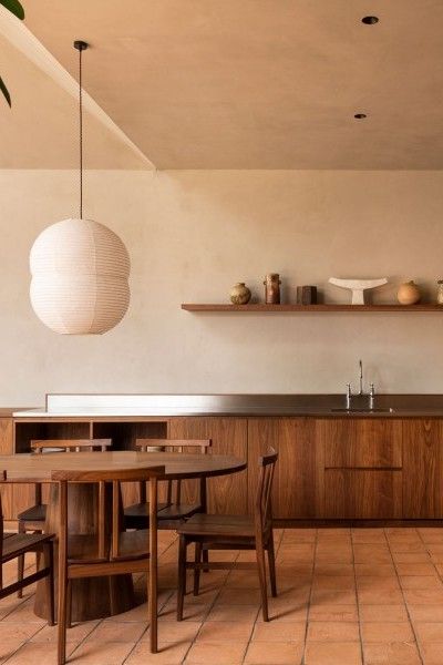 FRANKLIN RD HOUSE - KITCHEN | The English Tapware Company Brown Tile Floor Kitchen, Terracotta Tile Floor Kitchen, Kitchen Terracotta Floor, Terracotta Kitchen Walls, Terracotta Kitchen Floor, Terracotta Tiles Kitchen, Japanese Minimalist Home, Katie Lockhart, Franklin House