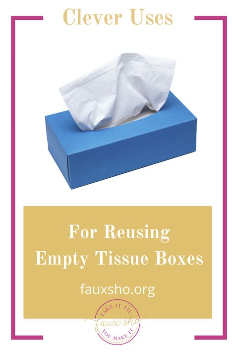 Fauxsho.org has all the best ideas for making the most of what you already have! Find DIYs and life hacks that will make your life simpler. Stop throwing out empty tissue boxes and check out these clever ways you can reuse them! Kleenex Box Crafts, Tissue Box Hacks, Pumpkin Crafts Diy, Kids Thanksgiving Crafts, Single Mom Budget, Tissue Box Crafts, Repurposed Doors, Repurposed Home Decor, Repurposed Kitchen