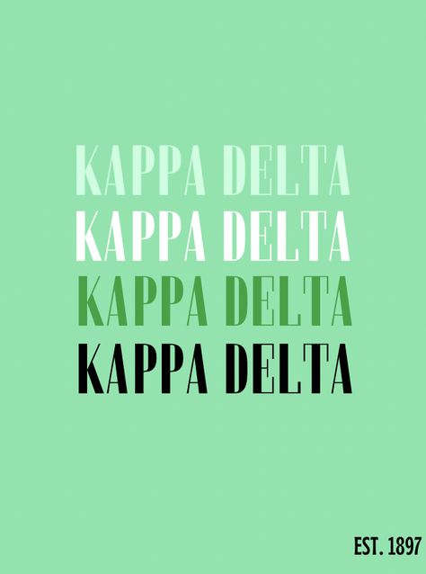 sorority graphic Kappa Delta, Marketing