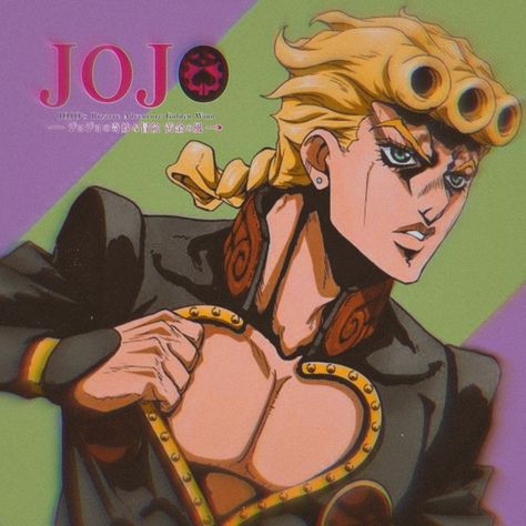 Black suit Giorno~ Giorno Black Suit, Giorno Giovanna Black Suit, Normal Clothes, Black Suit, Black Suits, Jojo Bizarre, Jojo's Bizarre Adventure, Comic Book Cover, Anime