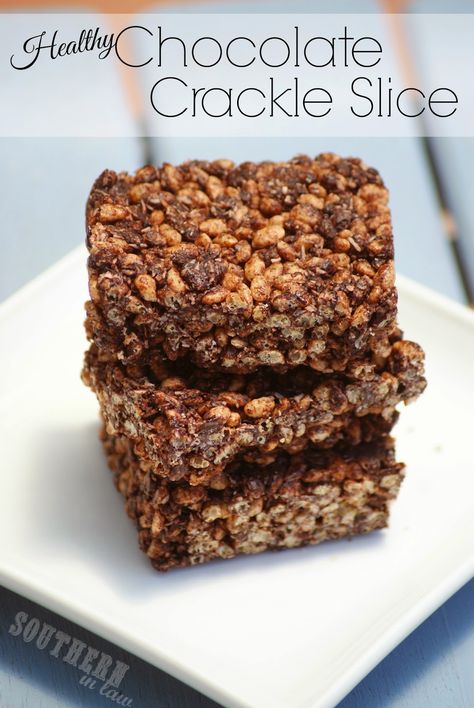 Gluten Free Chocolate Crackle Recipe Honey Joys Recipe, Chocolate Crackles Recipe, Healthy Slices, Chocolate Crackles, Rice Bubbles, Aussie Food, Healthy Honey, Krispy Treats, Wholesome Snacks