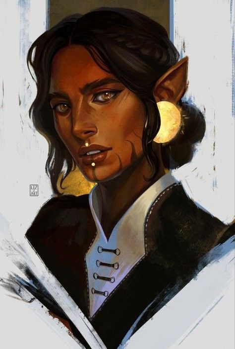 Dnd Elves, Fantasy Portraits, Dungeons And Dragons Characters, Dnd Art, Fantasy Aesthetic, Dragon Age, Dnd Characters, The Villain, Character Portraits