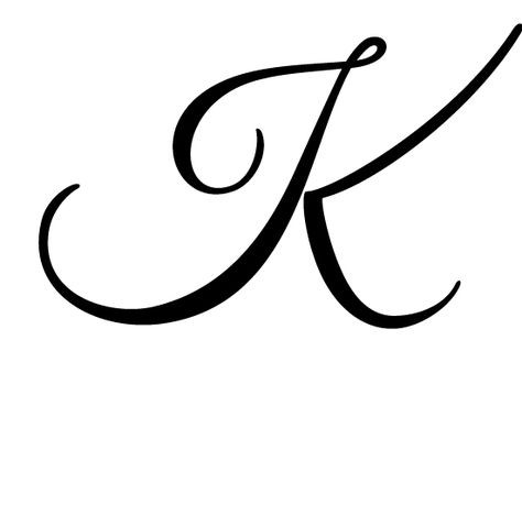 K Finger Tattoo Letter, K Font Design, Small K Tattoo, Cursive K, Letter K Font, Letter K Tattoo, Sister Tat, Infinity Tattoo Designs, K Tattoo