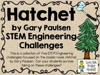 STEM Engineering Challenges and Ideas for the Elementary and Middle School Classroom | Check Out Photos and Ideas to grow your classroom with STEM Hatchet Stem Activities, Hatchet Novel Study, Hatchet By Gary Paulsen, Hatchet Gary Paulsen, Engineering Challenges, Temporary Shelter, Novel Activities, Stem Engineering, Stem Books