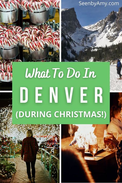 Denver Colorado In December, Christmas In Denver, Denver In December, Denver Colorado Things To Do Winter, Christmas In Colorado, Denver Winter, Denver Christmas, Denver Things To Do, Denver Activities