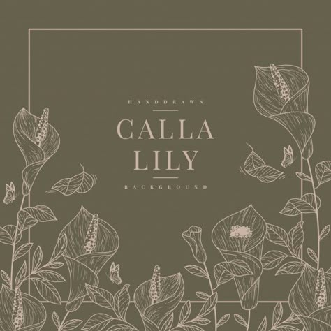 Calla Lily Pattern, Wedding Flowers Background, Calla Lily Illustration, Calla Lily Drawing, Caricature Background, Wedding Card Elements, Insta Grid Ideas, Lily Background, Calla Lily Wedding Invitations