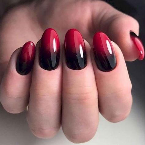 90 Trending Fall Nail Colors & Designs (2024) - The Trend Spotter Turquoise Nail Designs, Red Ombre Nails, Ombre Nail Art Designs, Unghie Sfumate, Nail Polish Colors Fall, Manicure Gel, Ombre Nail Designs, Nail Art Ombre, Best Nail Art Designs