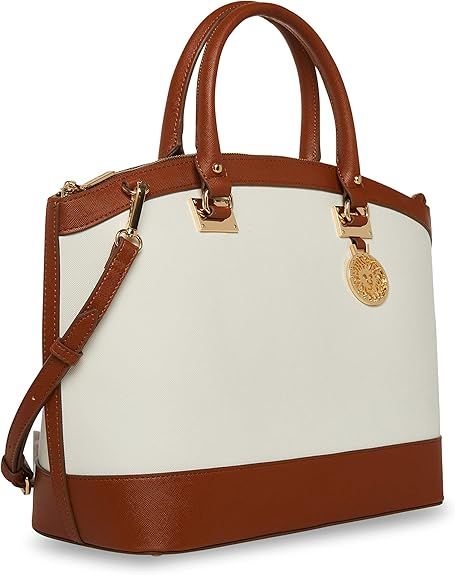 Size: One Size
Anne Klein Women's New Recruits Dome Satchel - Handbag
Color: Anne White/ Saddle
Only 1 left in stock - order soon.
Product details
Fabric type100 % Polyurethane
OriginImported
Closure typeZipper
LiningPolyester Anne White, Satchel Handbag, Satchel Handbags, Hand Bags, Only 1, Anne Klein, Shoes Jewelry, Saddle, Satchel