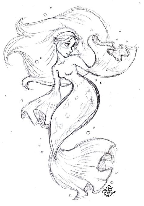 Draw A Mermaid, Mermaid Sketch, Kids Printable Coloring Pages, Printable Coloring Pages For Kids, Mermaid Drawings, Mermaid Coloring Pages, Art Corner, Mermaid Coloring, Fantasy Paintings