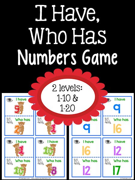 I Have Who Has Numbers Game I Have Who Has Games Free Preschool, I Have Who Has Games Free, Preschool Number Recognition, Number Recognition Preschool, Preschool Numbers, Preschool Math Games, Preschool Counting, Numbers Game, Card Games For Kids